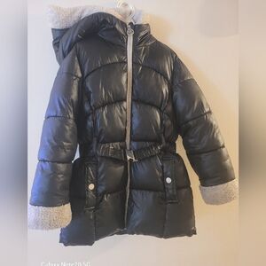 Michael Kors Black Puffer Jacket with White Lining